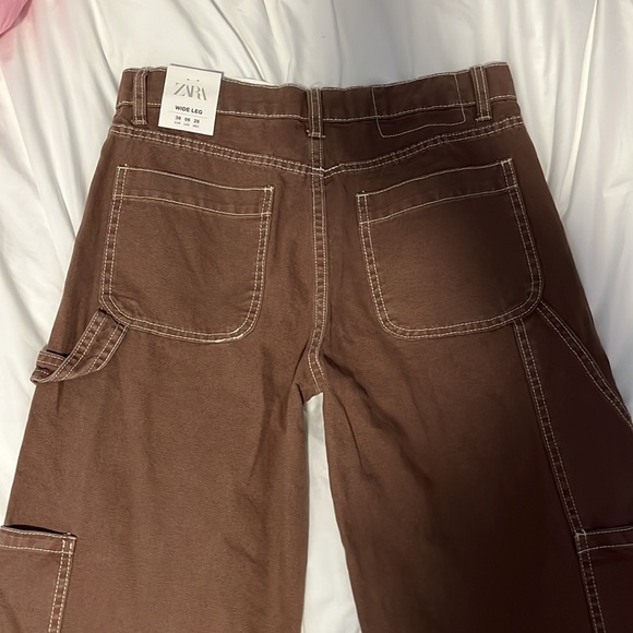 BNWT ZARA WIDE LEG CARGOS - Picture 5 of 6